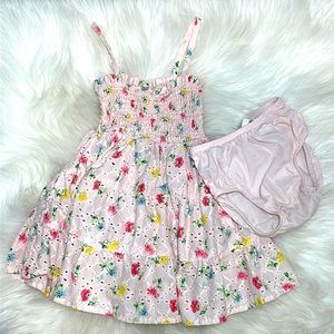 Janie and Jack smocked floral dress